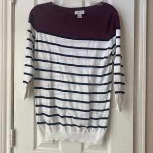 Loft striped sweater